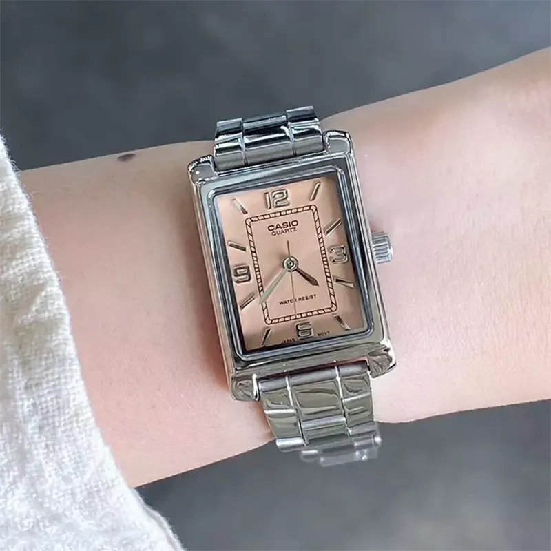 Casio Enticer Pink Dial Dress Ladies Watch- LTP-1234DD-4AV
